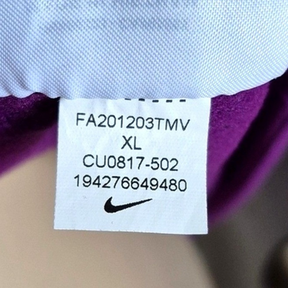 Nike Dri-Fit Therma Golf‎ Purple Quarter-Zip Pullover Lightweight Top women XL - Picture 11 of 11